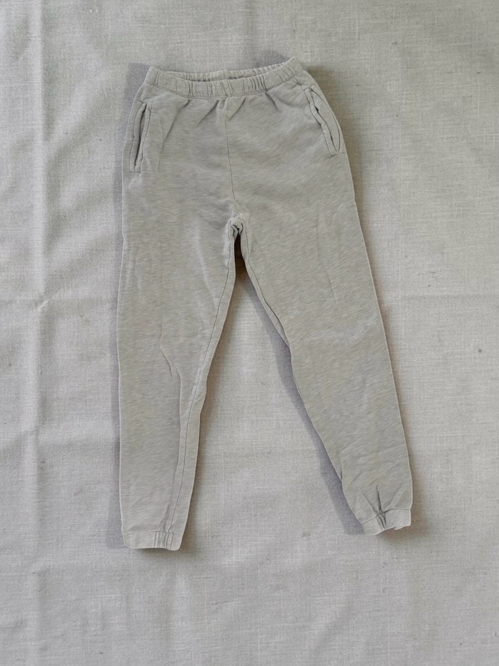 Joah Brown Grey Elastic Waist Jogger Pants
